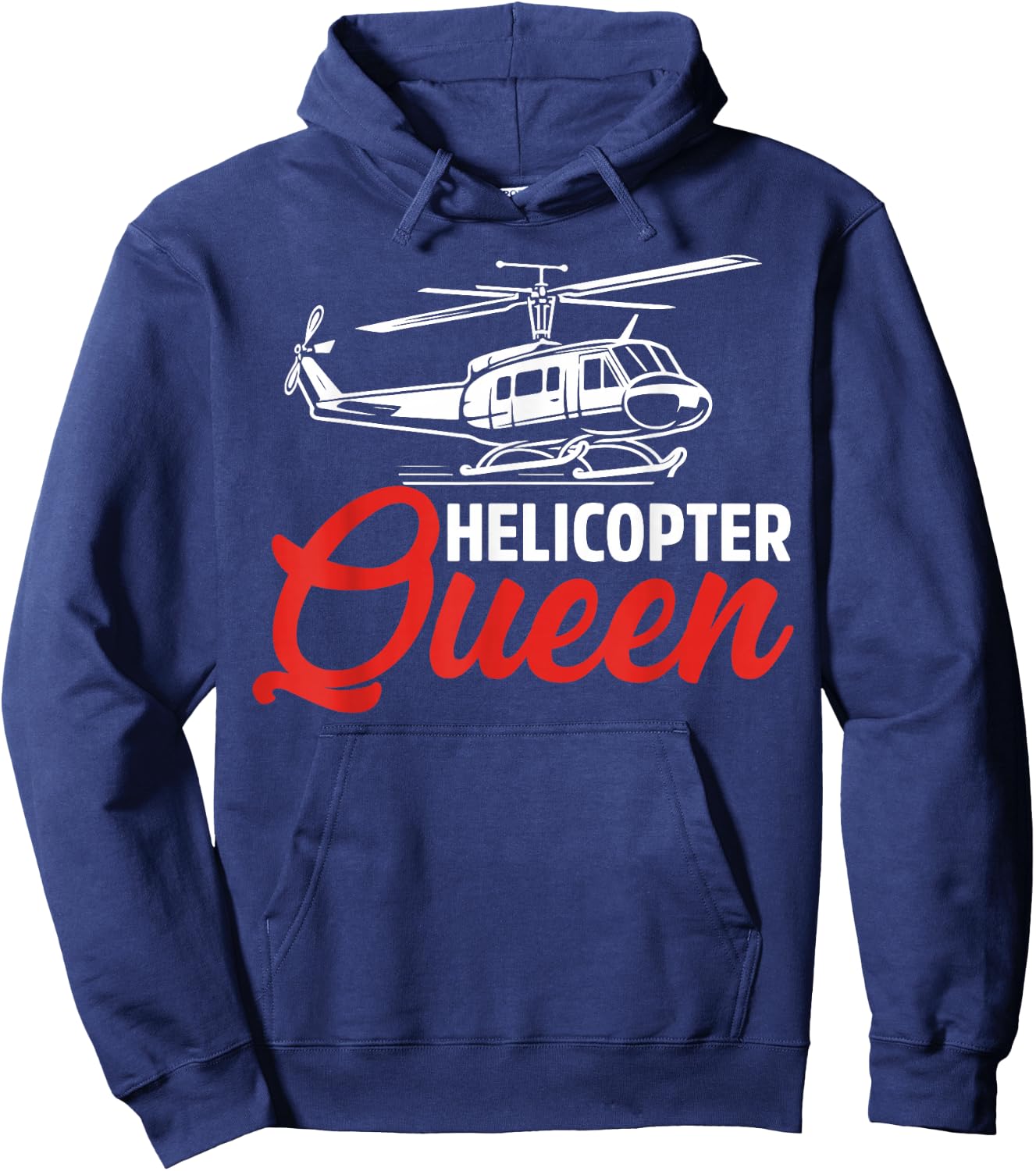 Helicopter Queen Helicopter Hoodie - Hoodie | Navy