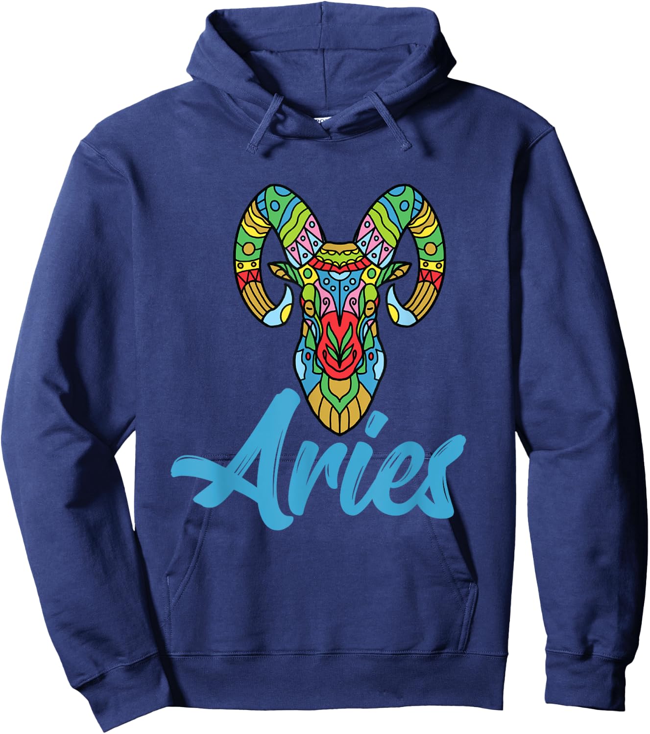 Aries Zodiac Sign Horoscope Astrology Hoodie - Hoodie | Navy