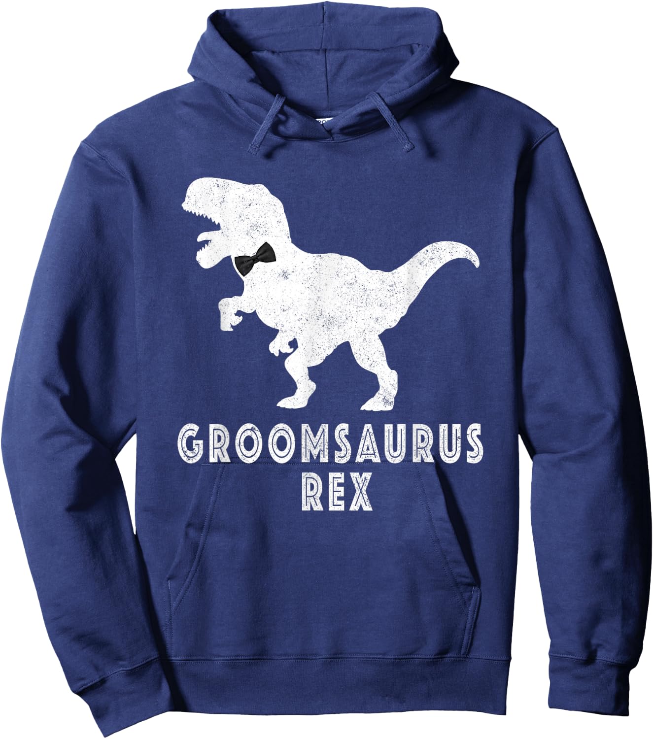 Bride Dinosaur Rex Groomsaurus Groom Engagement Hoodie - Hoodie | Navy
