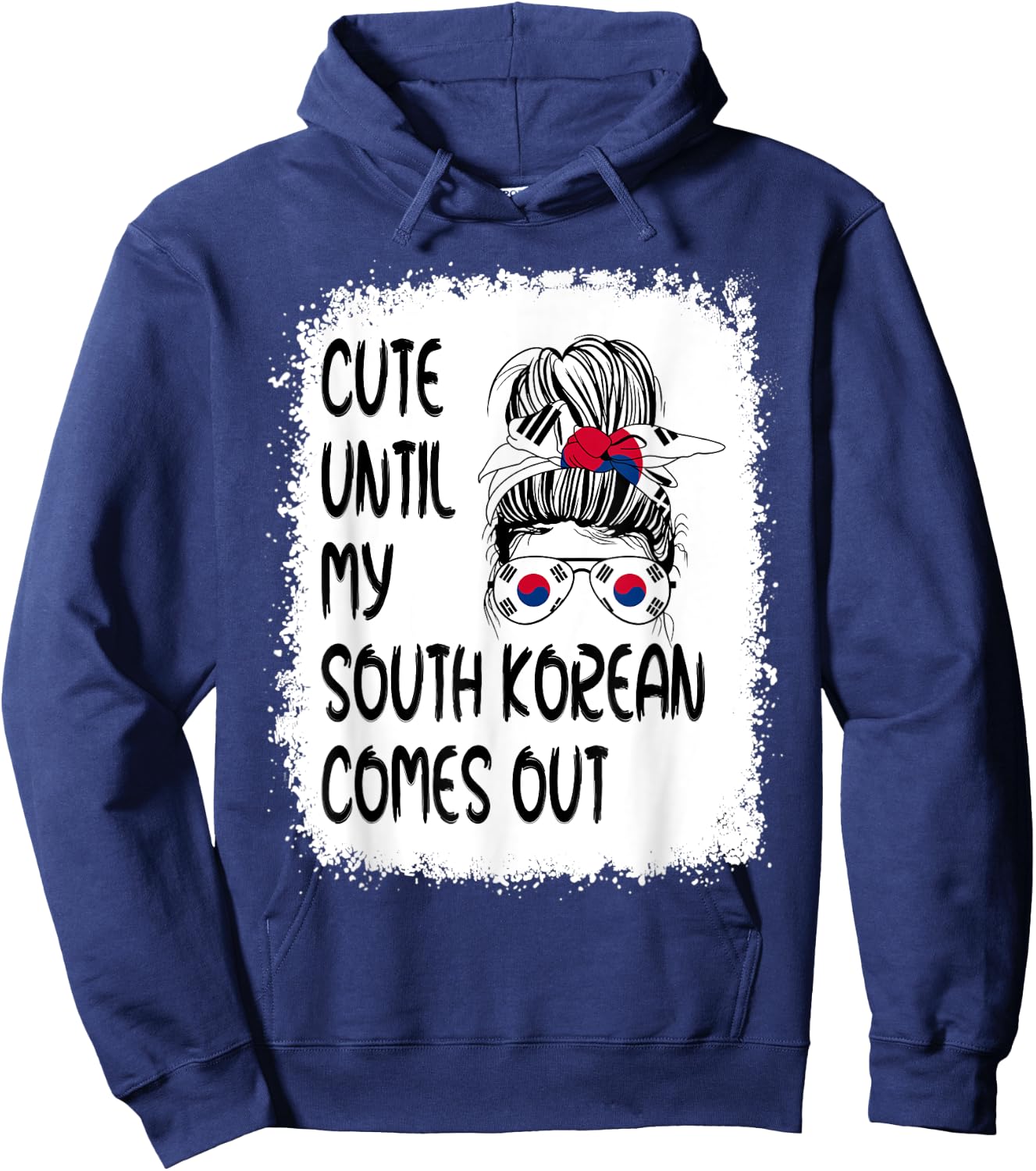 Funny Cute Until My South Korean Comes Out Hoodie - Hoodie | Navy