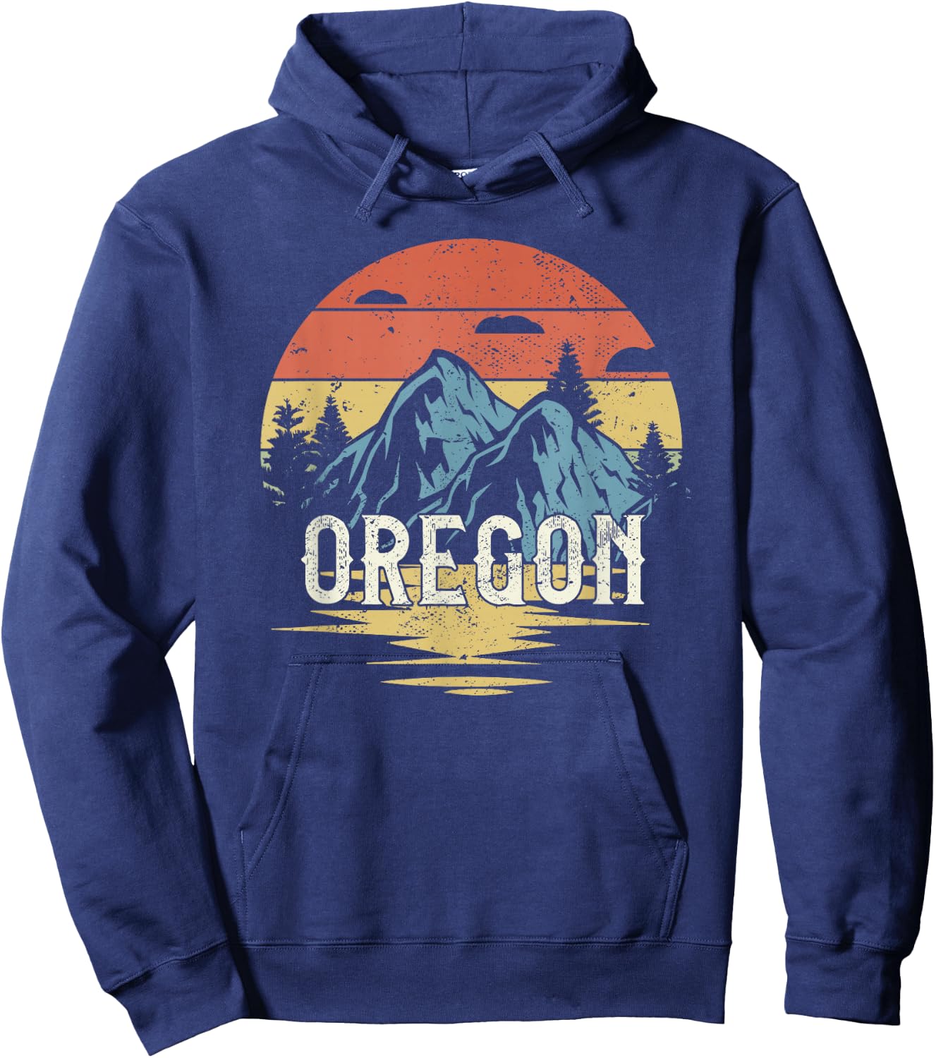 Oregon Retro Vintage Hoodie - Hoodie | Navy