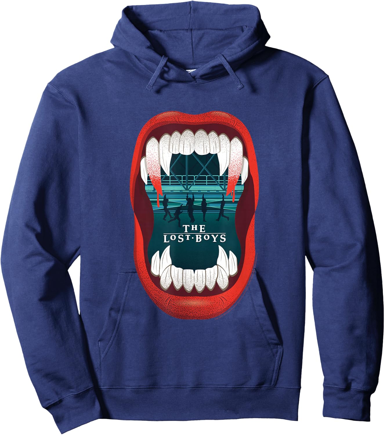 The Lost Boys Fangs Illustration Small Hoodie - Hoodie | Navy