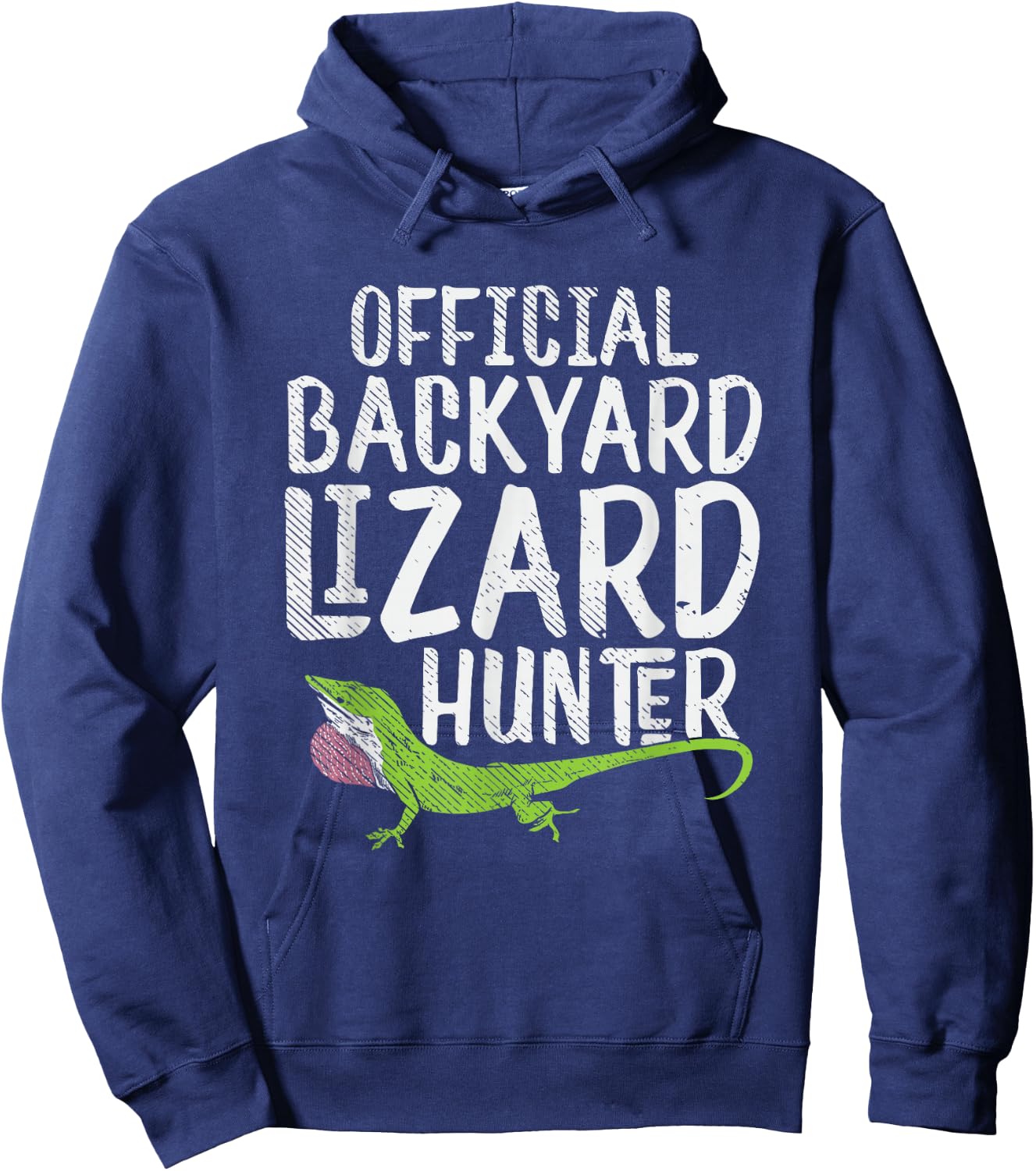 Lizard hunter Gift Reptile fans boy or man Hoodie - Hoodie | Navy