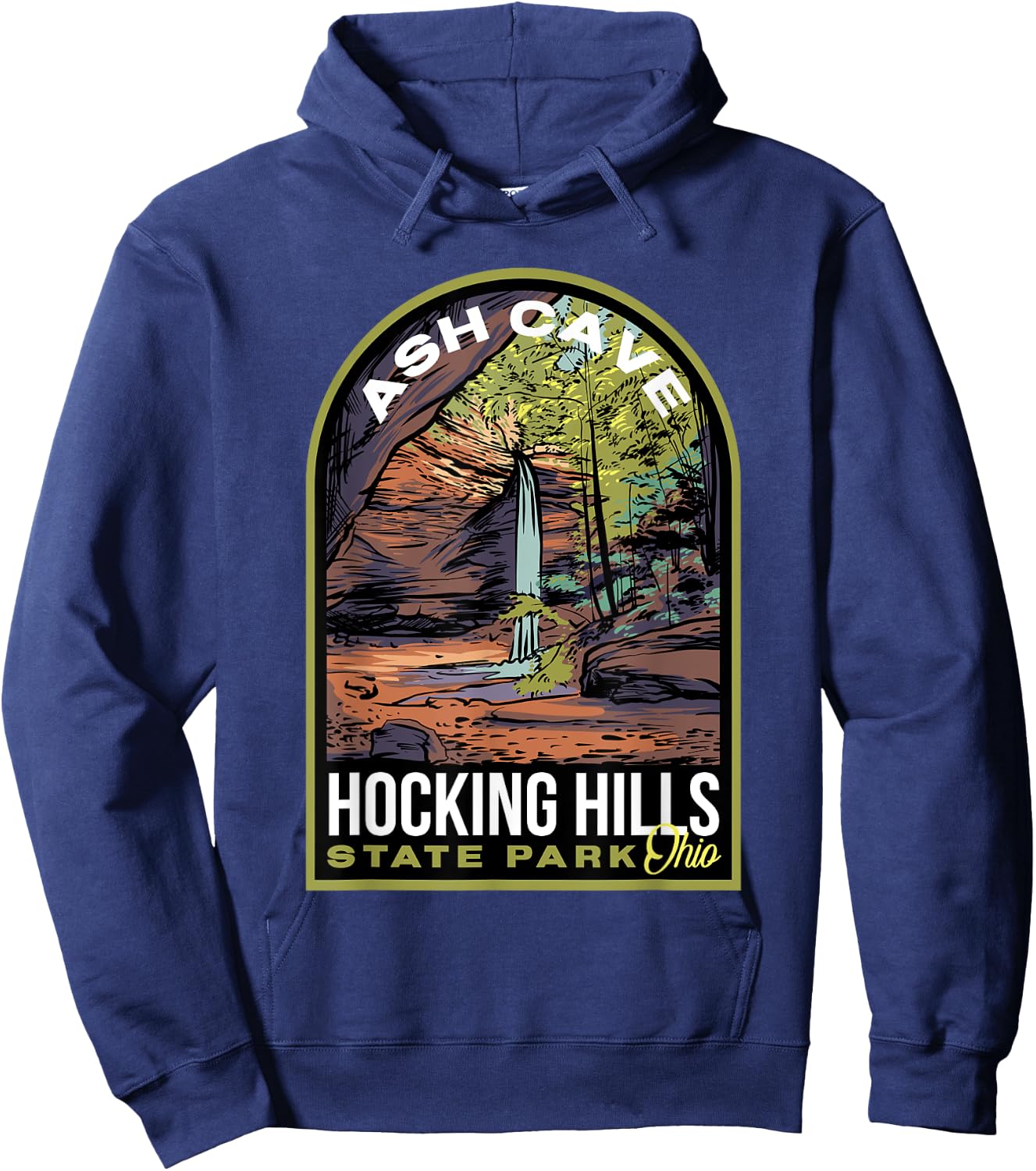 Hocking Hills State Park Ohio Hoodie - Hoodie | Navy