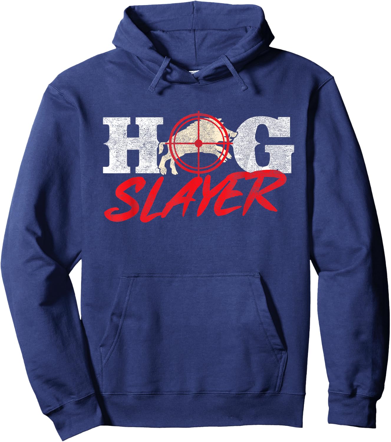 Hog Slayer - Boar Hunting Wild Hog Hunter Hoodie - Hoodie | Navy