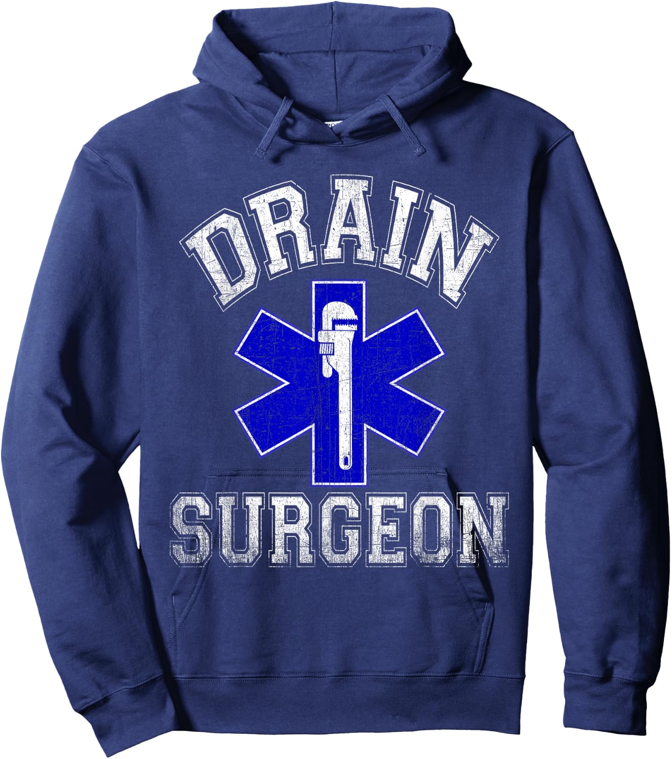 Drain Surgeon Funny Plumber and Pipefitter Hoodie - Hoodie | Navy