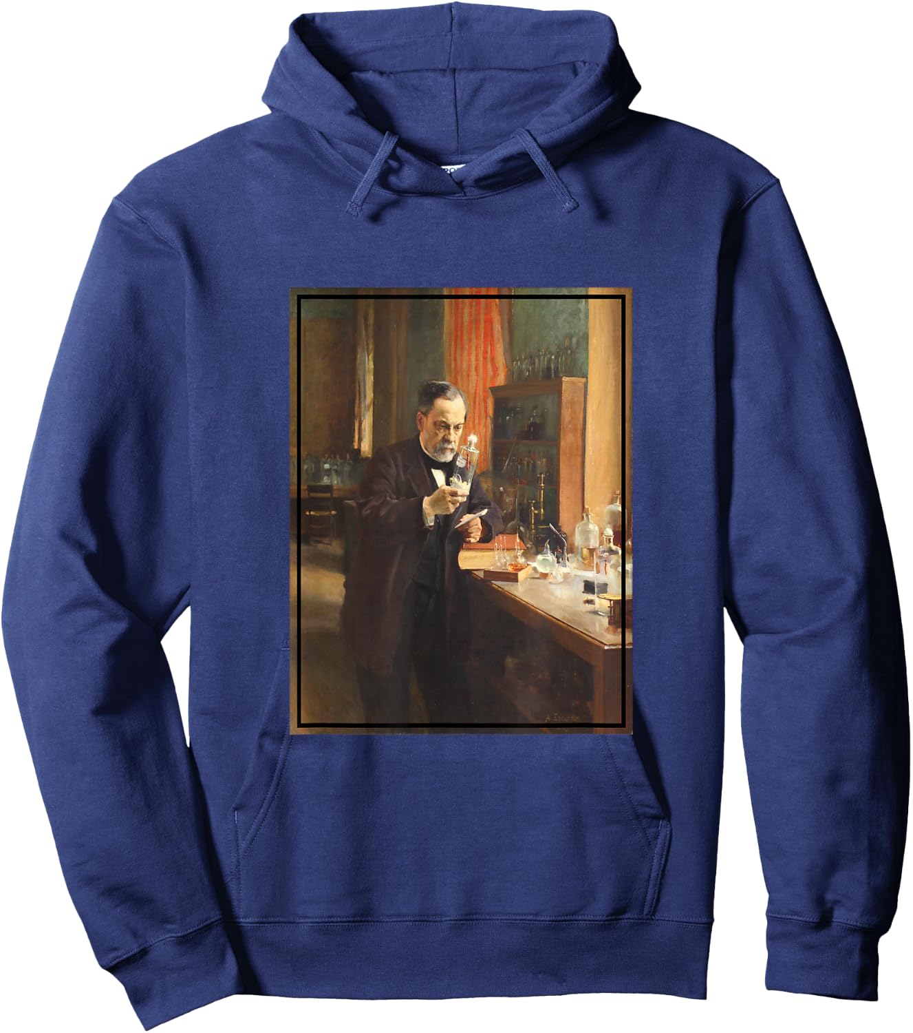 Louis Pasteur Painting Portrait (1885) Hoodie - Hoodie | Navy
