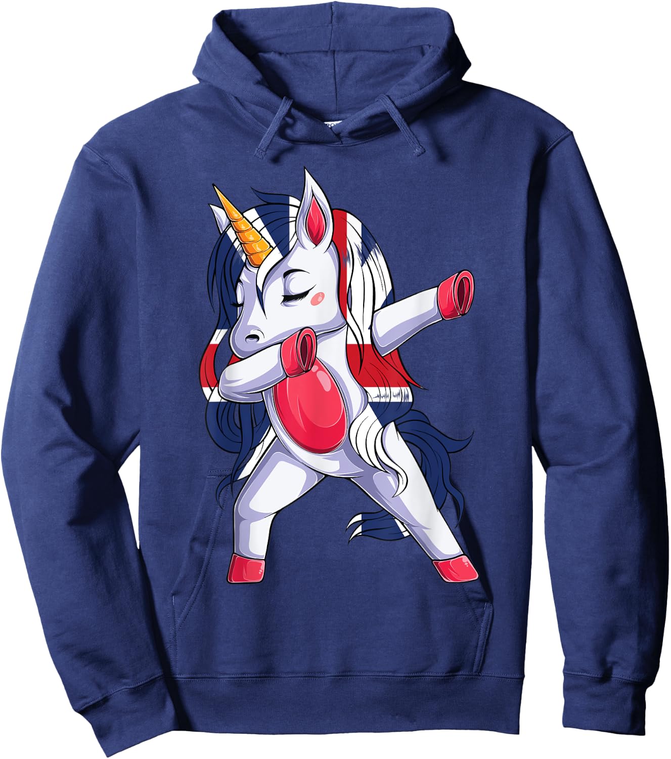 Great Britain Unicorn Great Britain British Hoodie - Hoodie | Navy