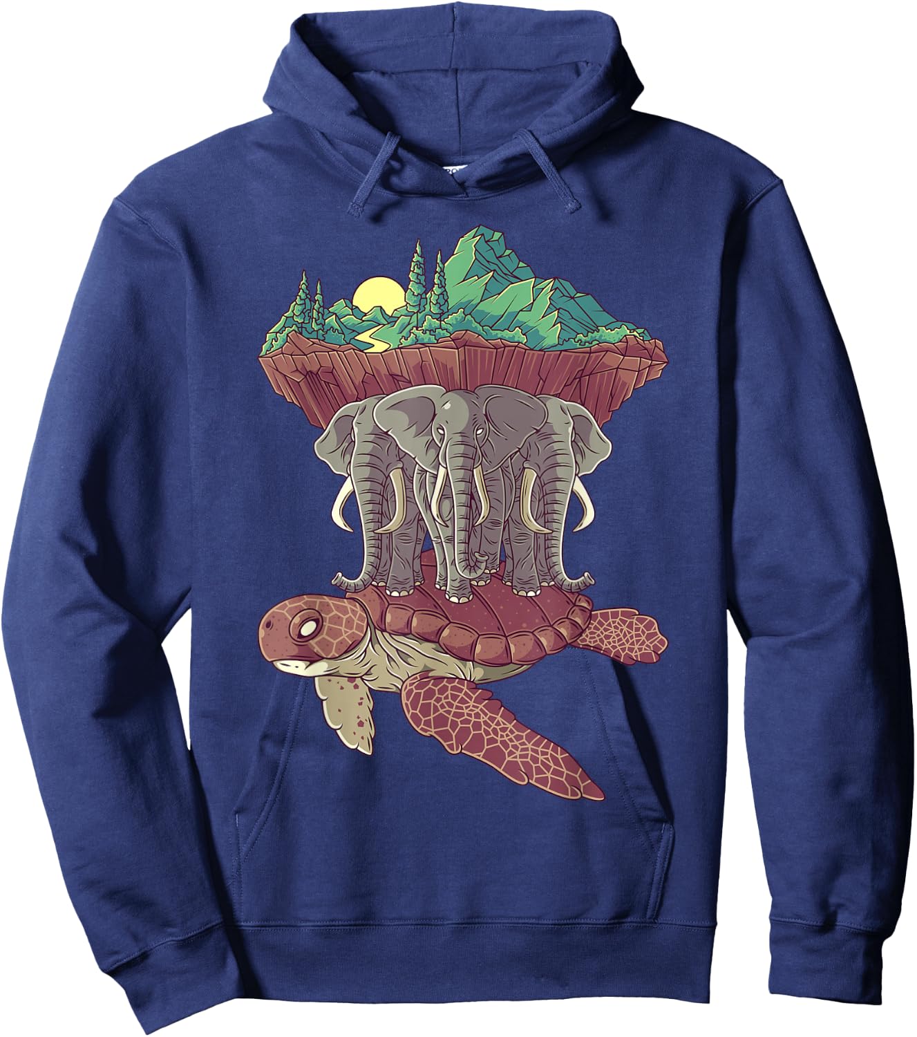 Flat Earth Society Conspiracy Theory Model Gift Hoodie - Hoodie | Navy