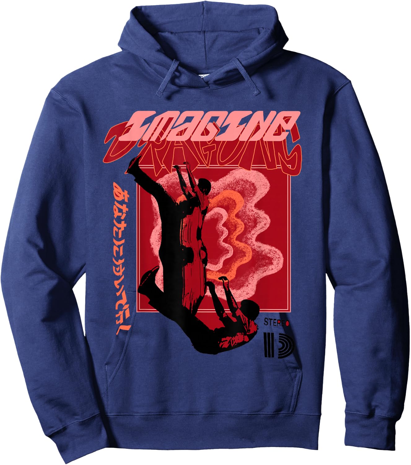 Official Imagine Dragons Exclusive Falling Man Hoodie - Hoodie | Navy