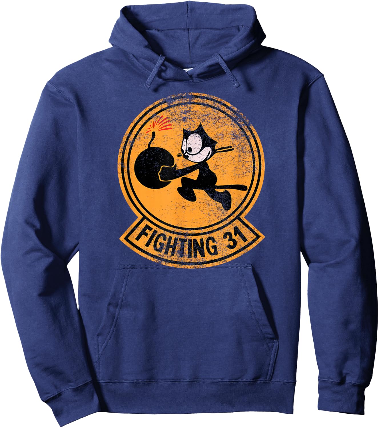 Vintage WW2 VFA-31 Tomcatters Squadron Patch Hoodie - Hoodie | Navy