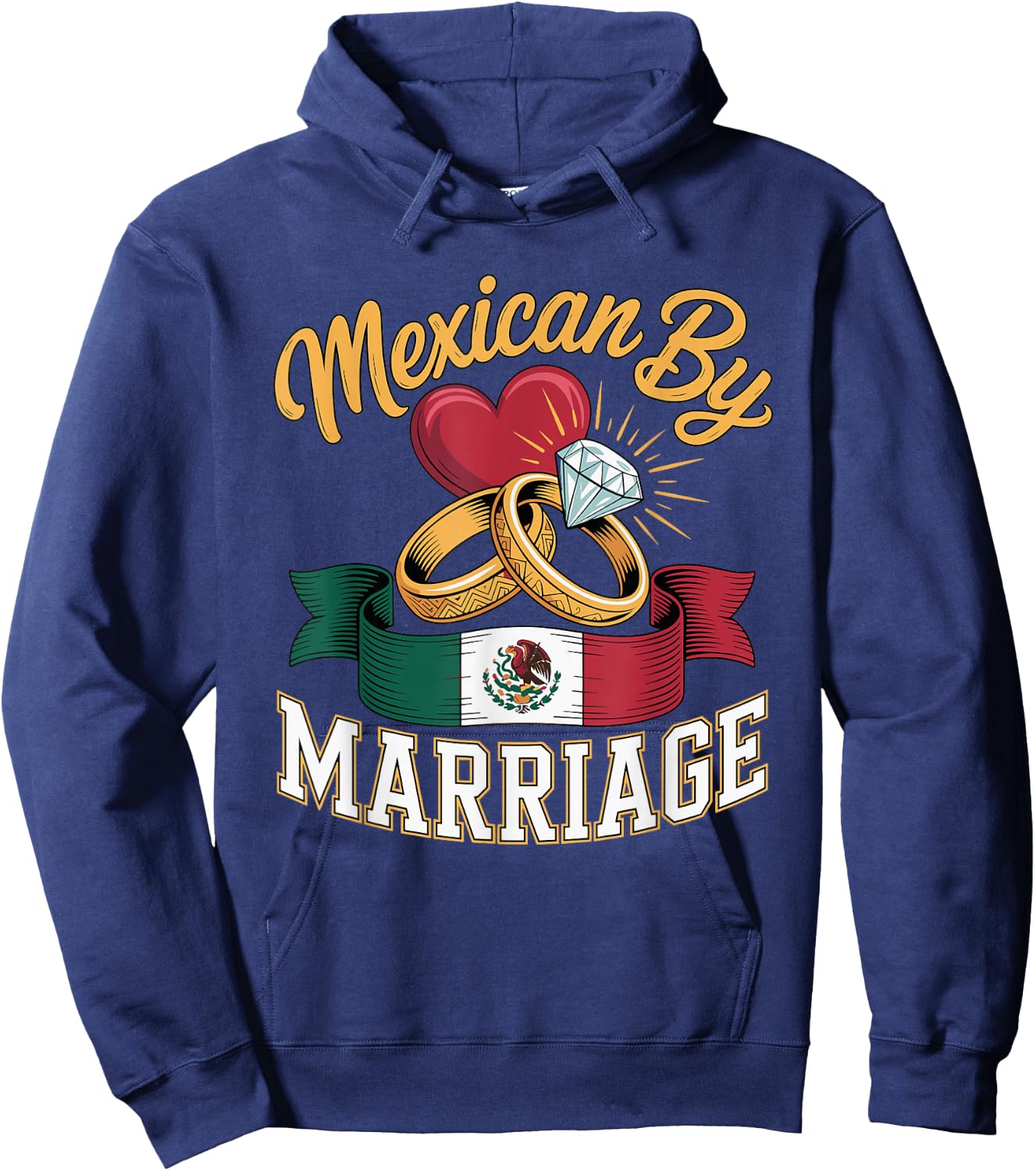 I Love My Mexican Marriage Latino Husband Hoodie - Hoodie | Navy
