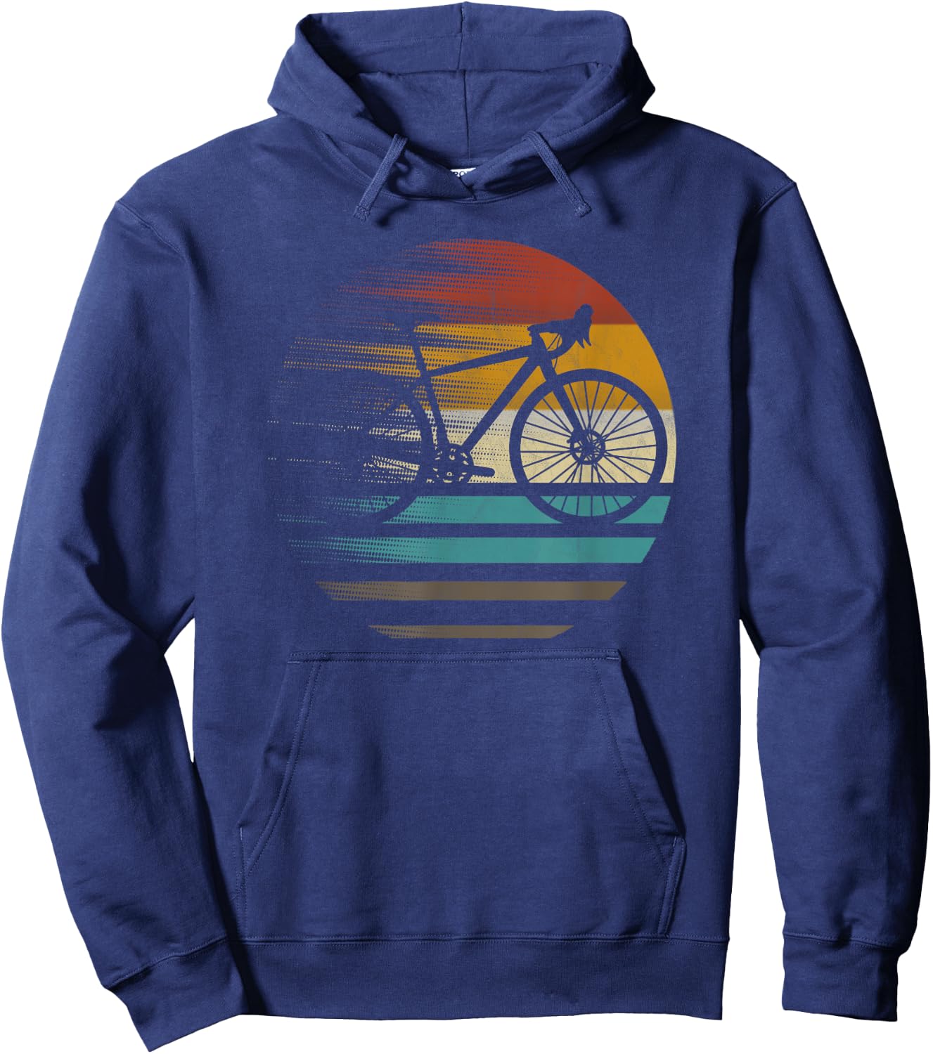 Gravelbike gravel bike gift retro vintage Hoodie - Hoodie | Navy