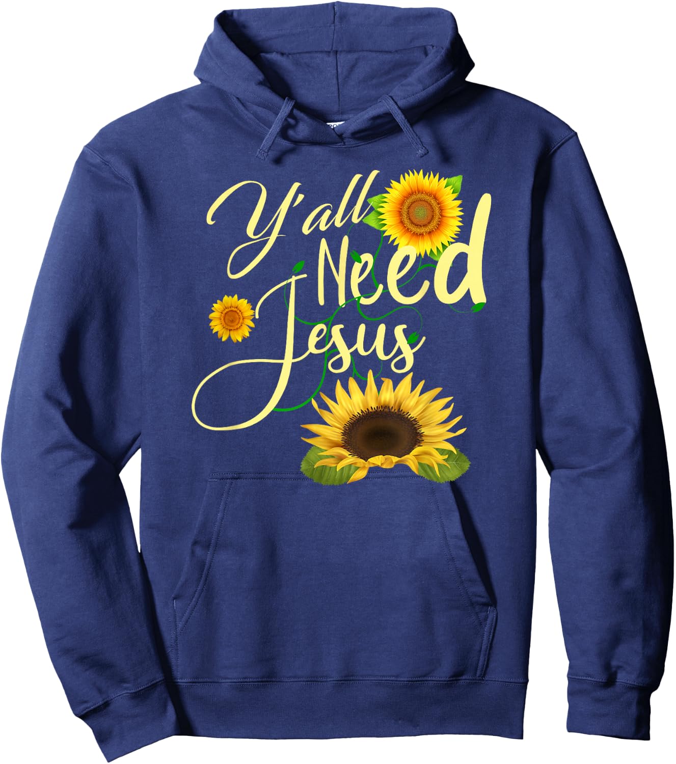 Y'all Need Jesus Hoodie - Hoodie | Navy