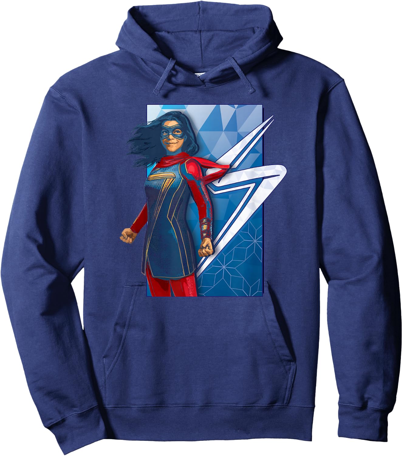 Marvel Ms. Marvel Kamala Hero Poster Hoodie - Hoodie | Navy