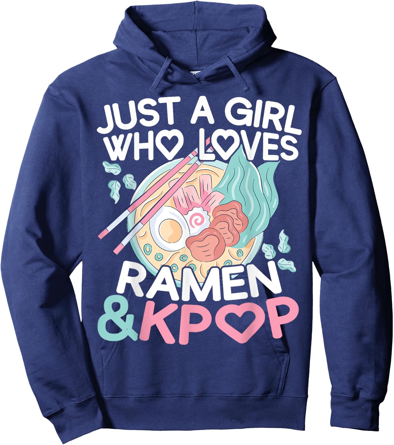 Just A Girl Who Loves Ramen K-Pop Hoodie - Hoodie | Navy