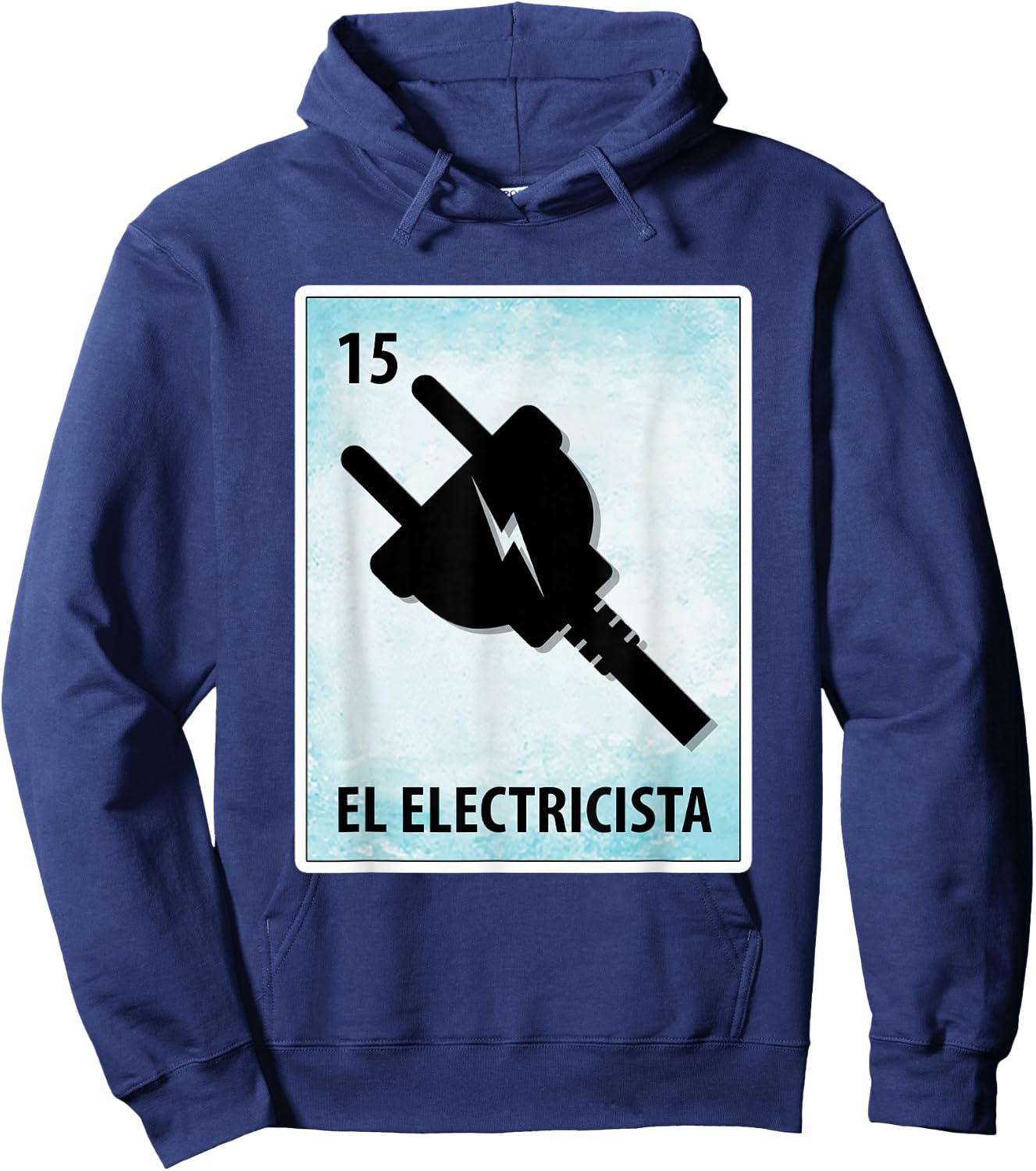 El Electricista Mexican Electrician Cards Hoodie - Hoodie | Navy