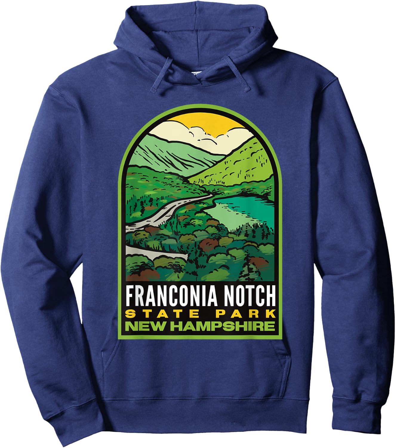 Franconia Notch State Park New Hampshire Hoodie - Hoodie | Navy
