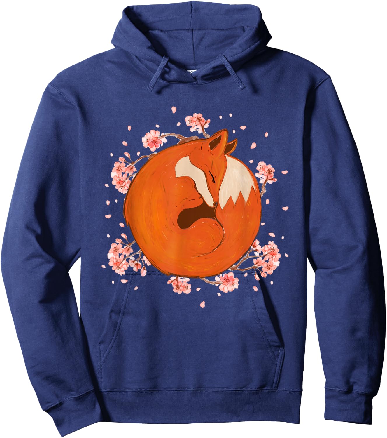 Sleeping Fox - Zookeeper Wildlife Animal Lover Hoodie - Hoodie | Navy