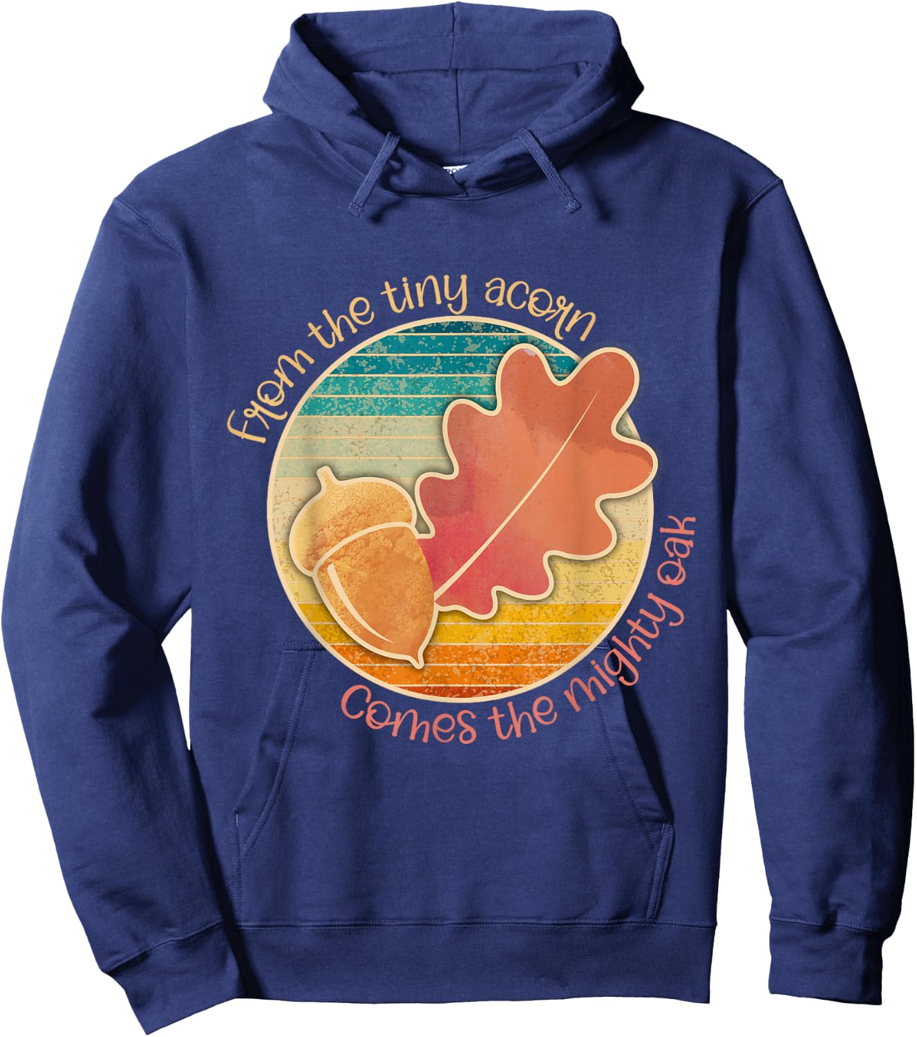 Acorn and Oak Leaf for Nature Lovers Hoodie - Hoodie | Navy