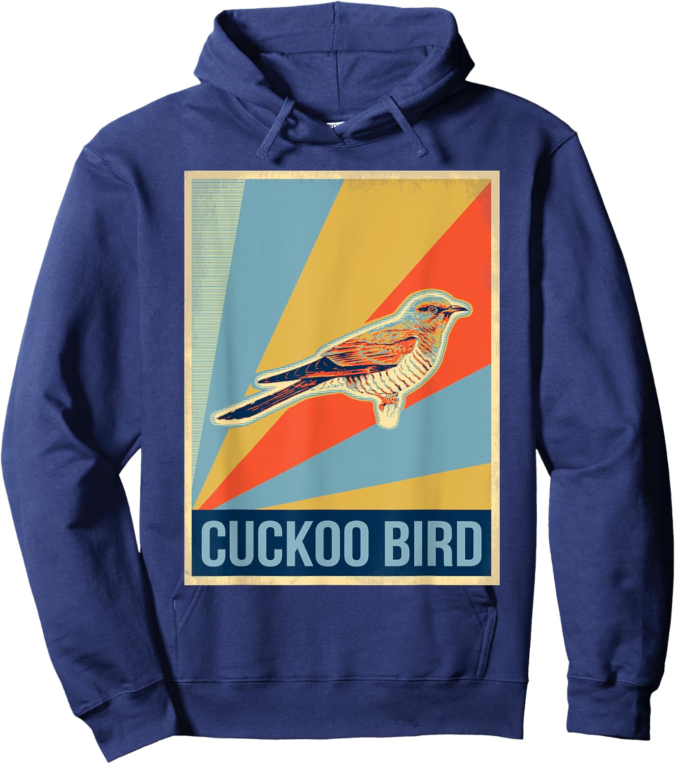 Vintage Cuckoo Bird T Shirt Hoodie - Hoodie | Navy