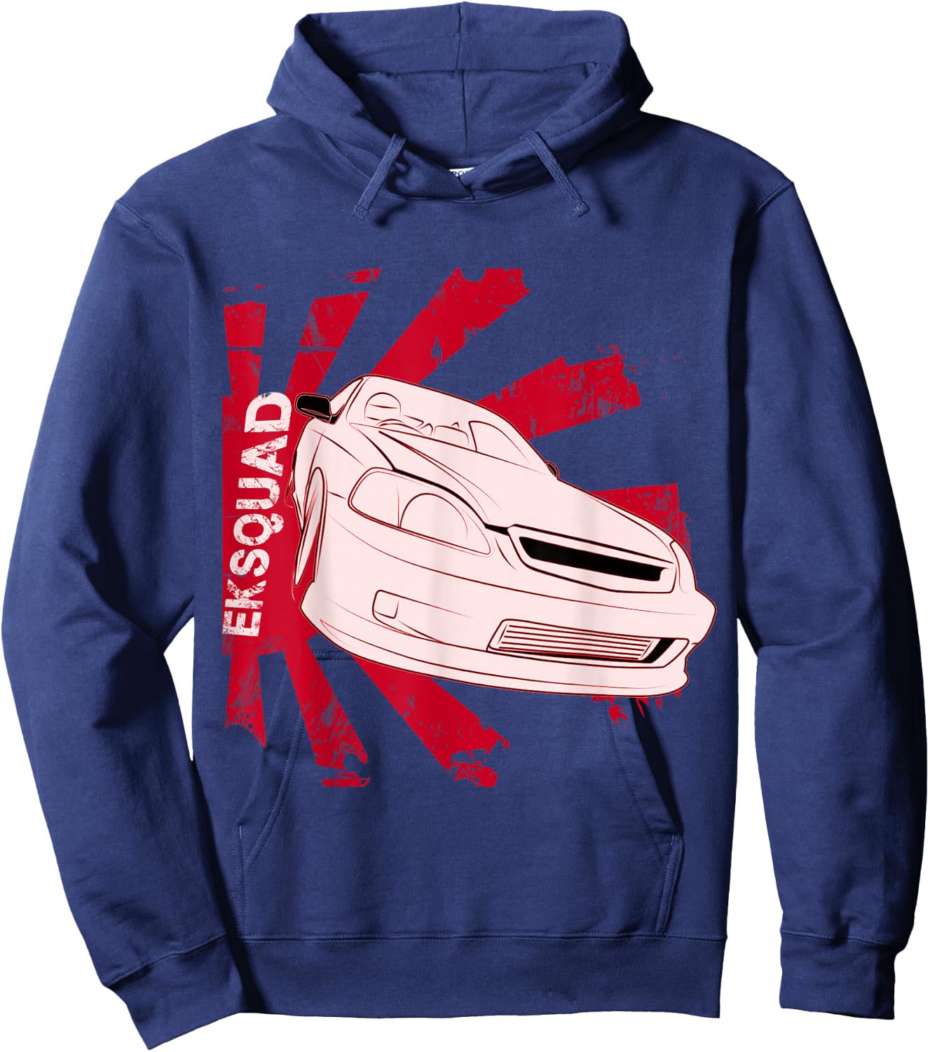 EK JDM EK Squad Japan car Hoodie - Hoodie | Navy