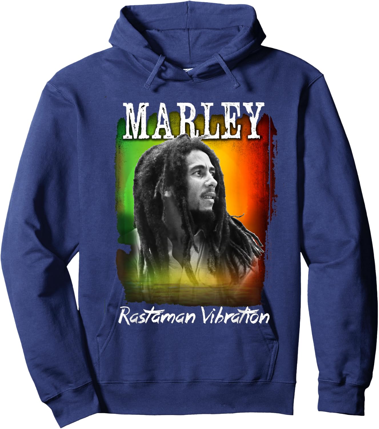Bob Marley Rastaman Sunset Hoodie - Hoodie | Navy