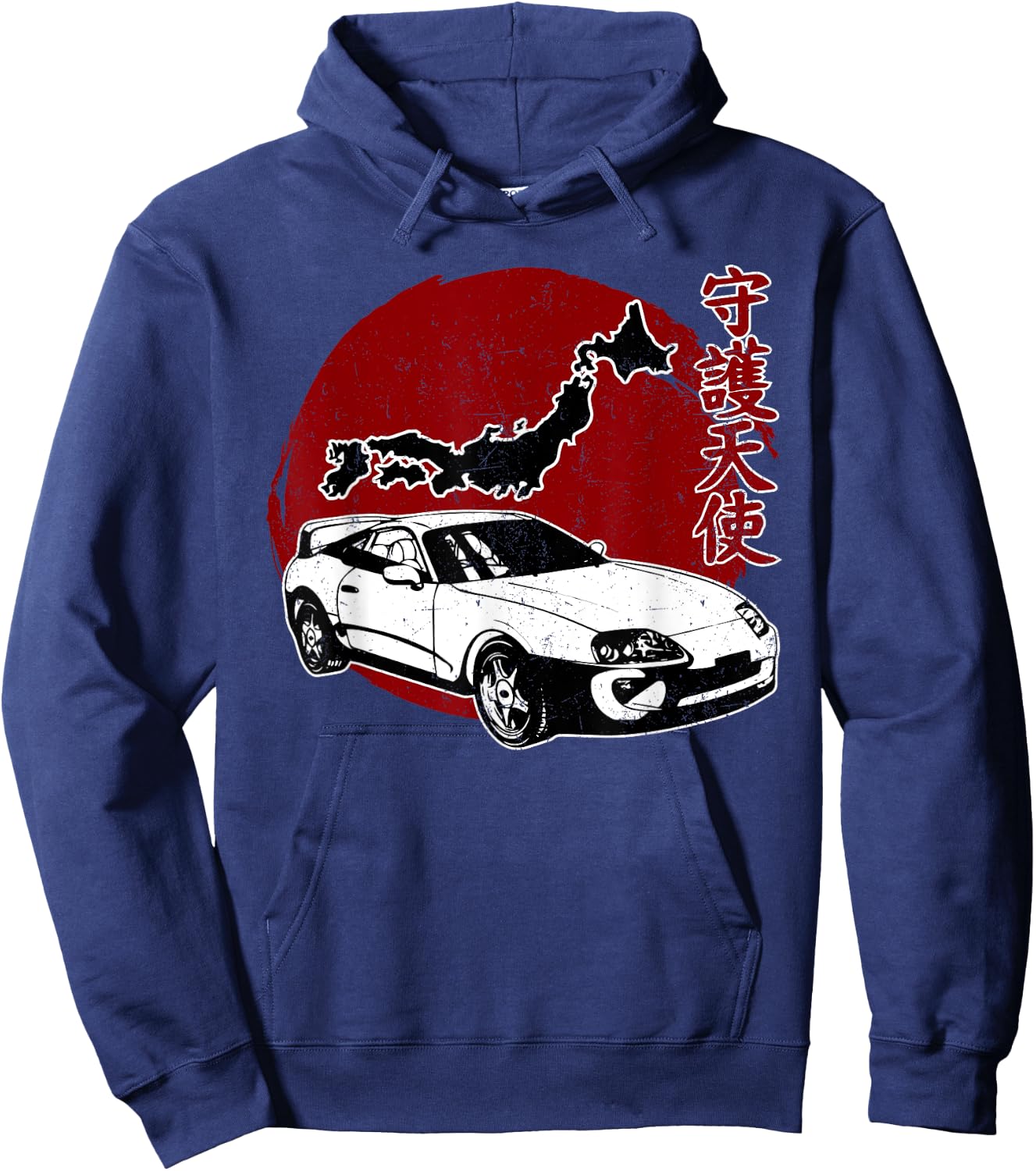 JDM Japan Motorsport Tuning Car Legend 90s Hoodie - Hoodie | Navy