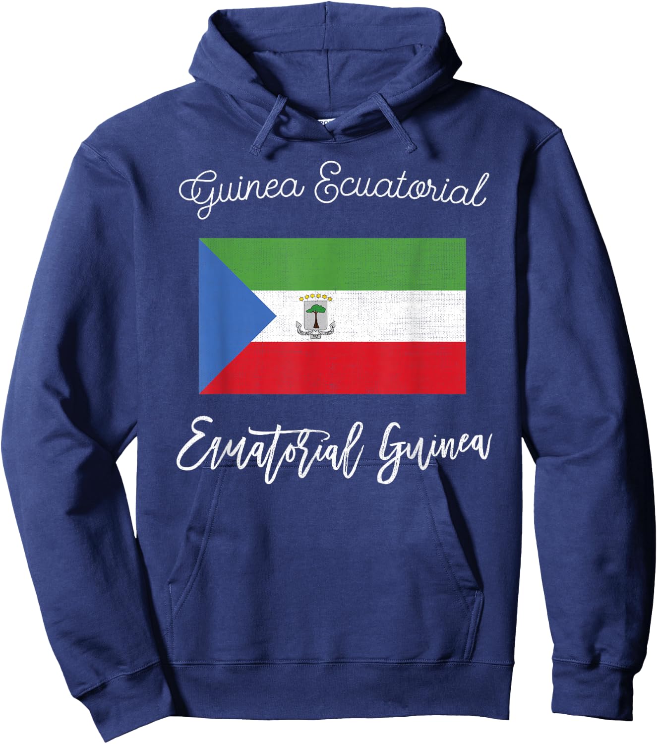 Equatorial Guinea Flag Hoodie - Hoodie | Navy