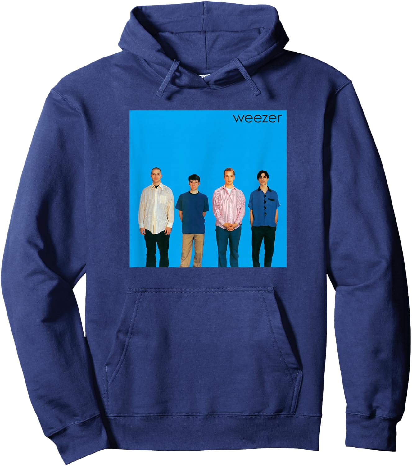 Weezer - Blue Album Cover Hoodie - Hoodie | Navy