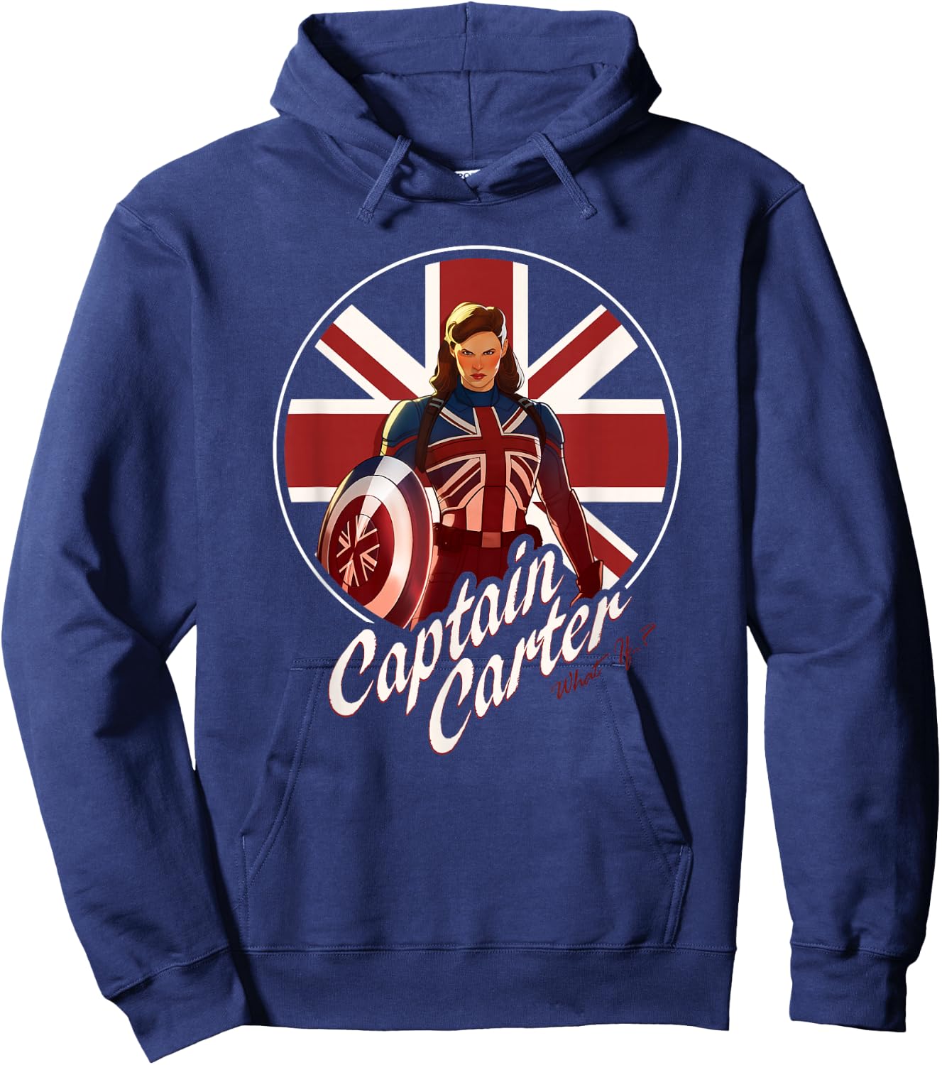 Marvel WHAT IF…? Captain Carter Super Hero Hoodie - Hoodie | Navy