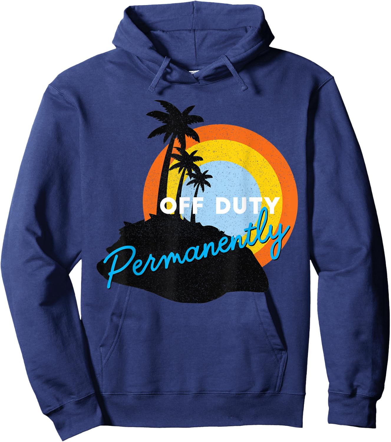 Off Duty Permanently - Retired Hoodie - Hoodie | Navy