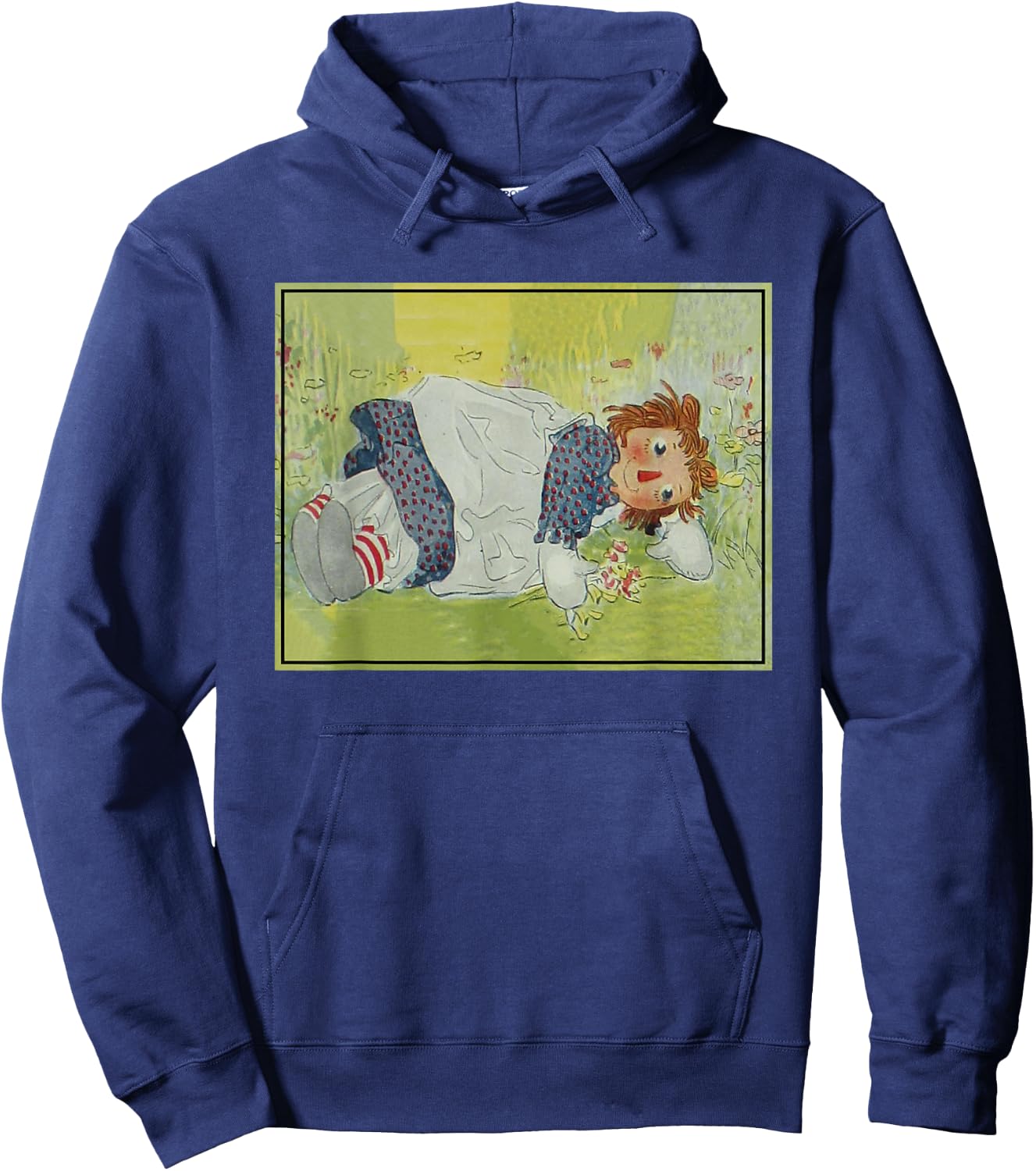 Raggedy Ann Lying in the Grass (1918) Hoodie - Hoodie | Navy
