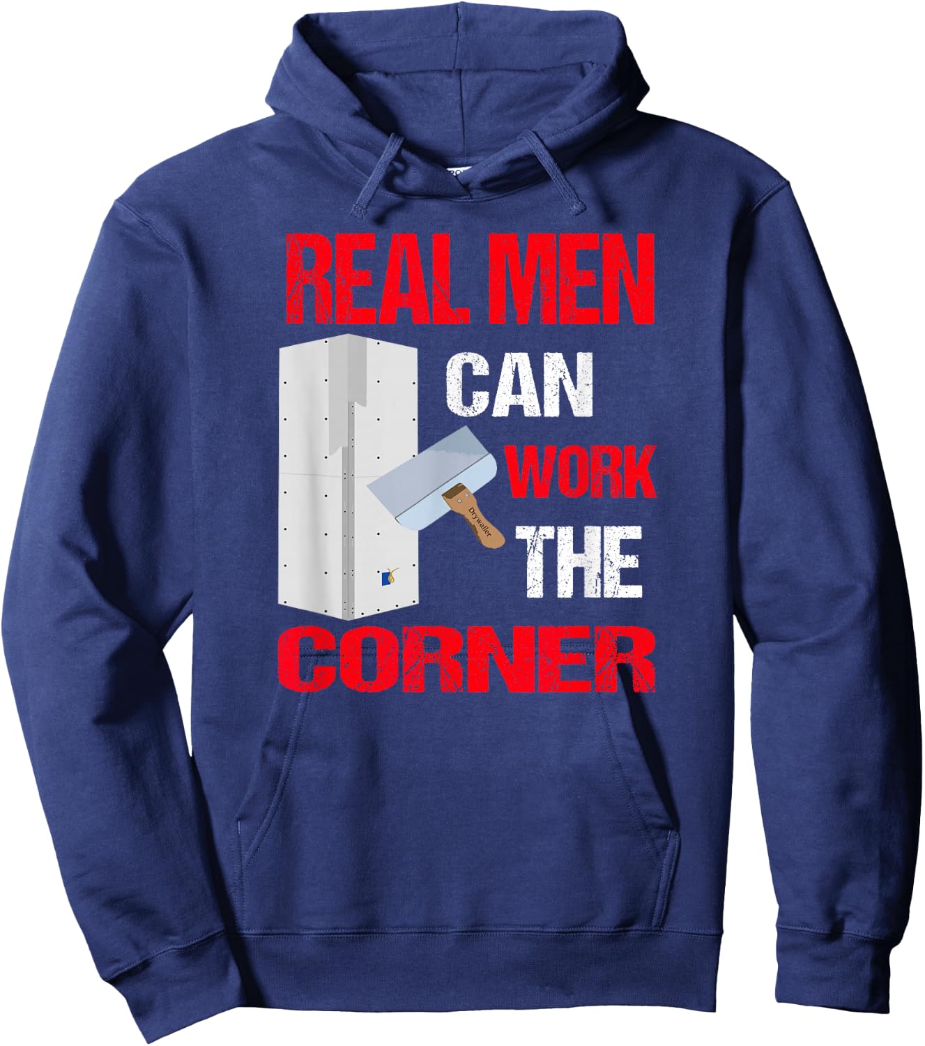 Trendy Funny Drywall Finishers Hoodie - Hoodie | Navy
