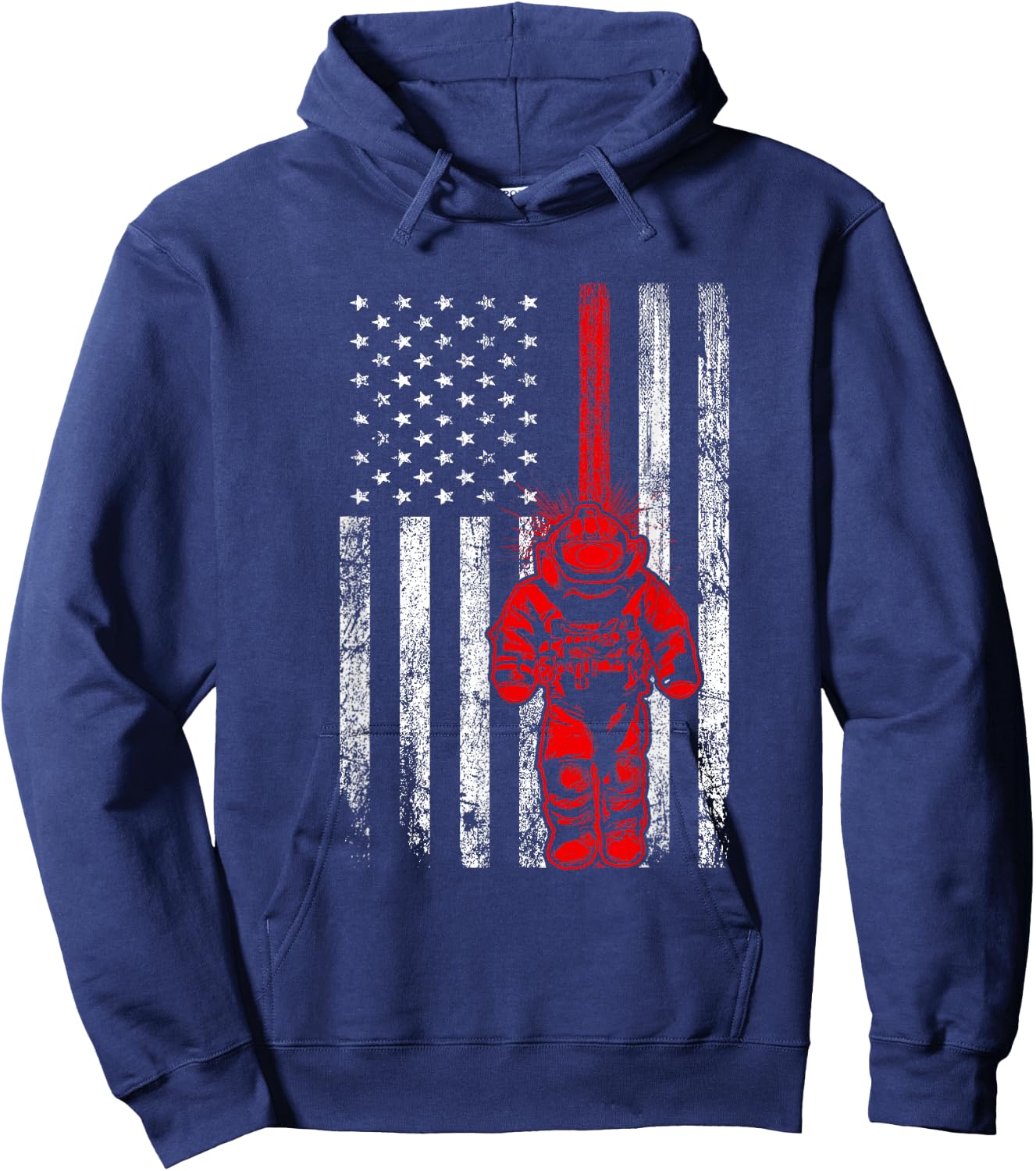US Flag EOD Tech Hoodie - Hoodie | Navy