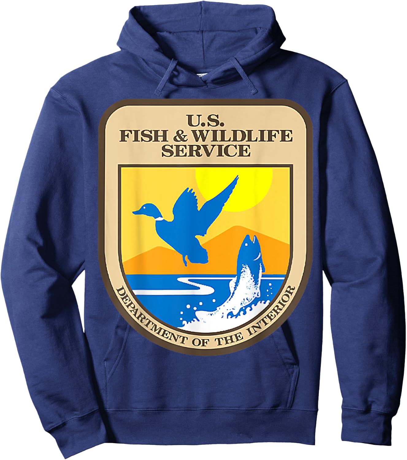 US Fish _ Wildlife Service Hoodie - Hoodie | Navy