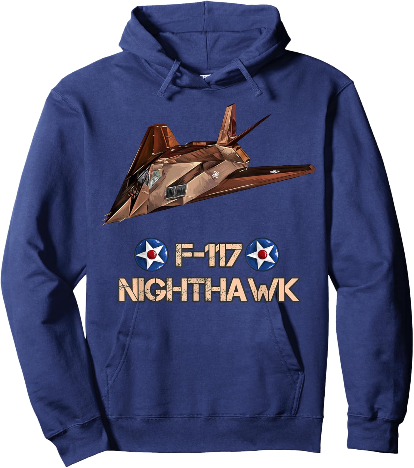 American Camouflage Bomber F117 Nighthawk Hoodie - Hoodie | Navy