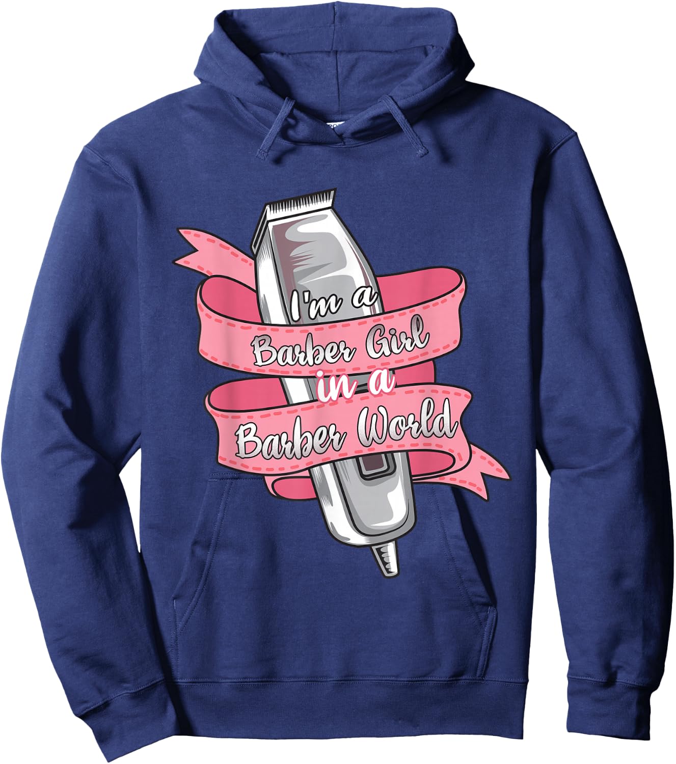 Hairdresser - Barber Girl Funny - Salon Hoodie - Hoodie | Navy