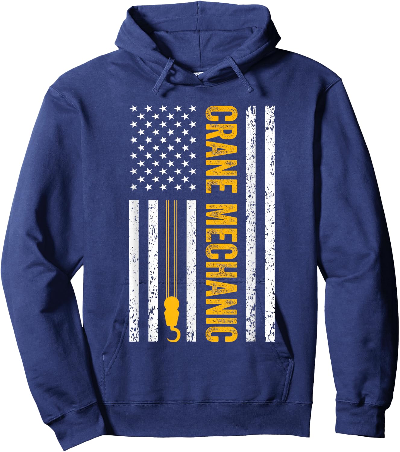Crane Mechanic Design Women Hoodie - Hoodie | Navy