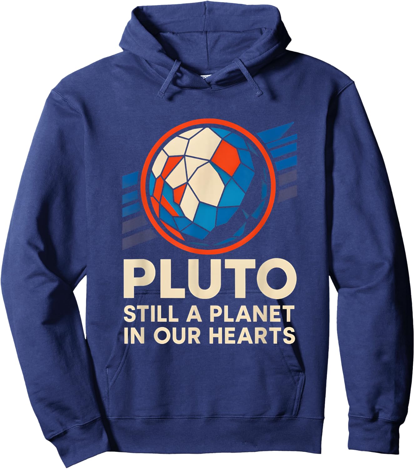 Pluto Still A Planet Vintage Men's SpaceWolf Hoodie - Hoodie | Navy