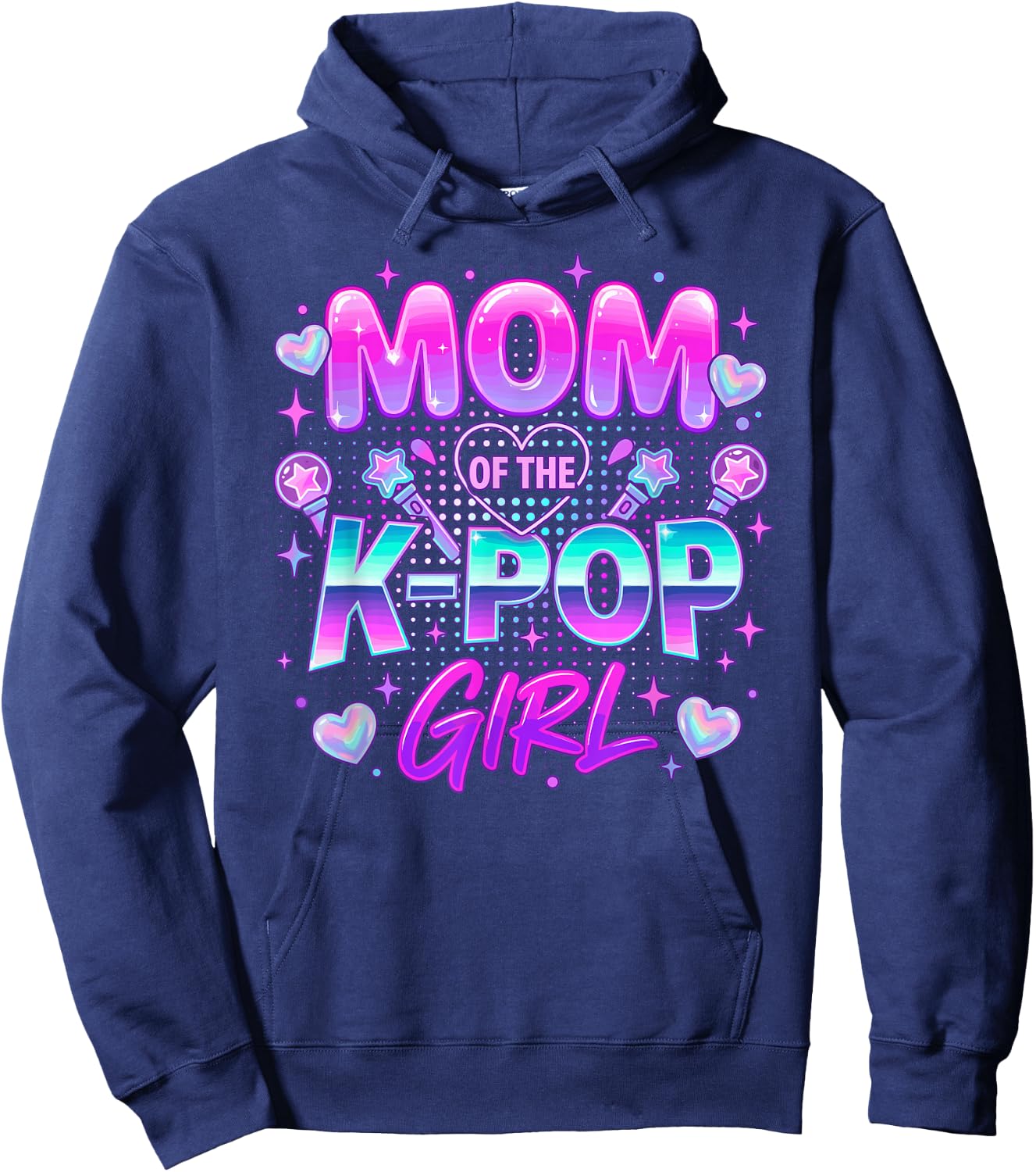 Mom of The K-Pop Girl K-Pop Mom Hoodie - Hoodie | Navy