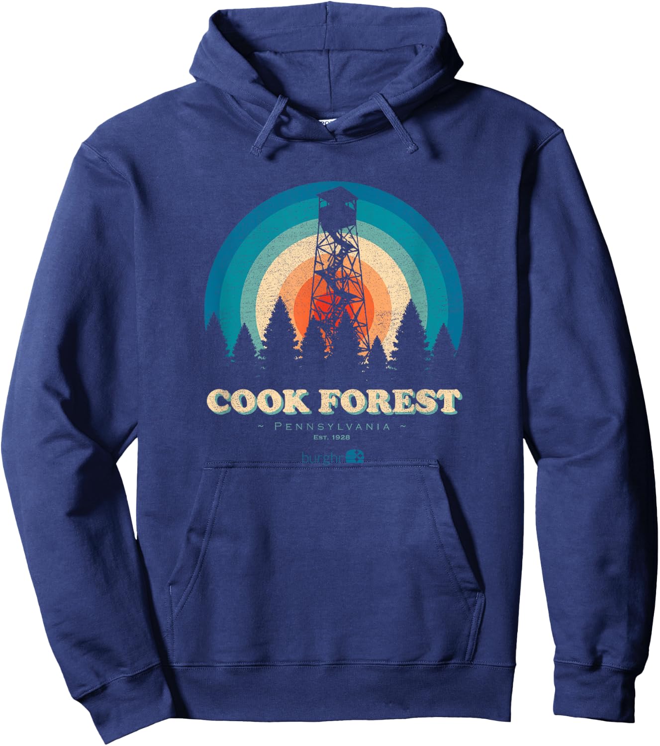 Cook Forest - Fire Tower Hoodie - Hoodie | Navy