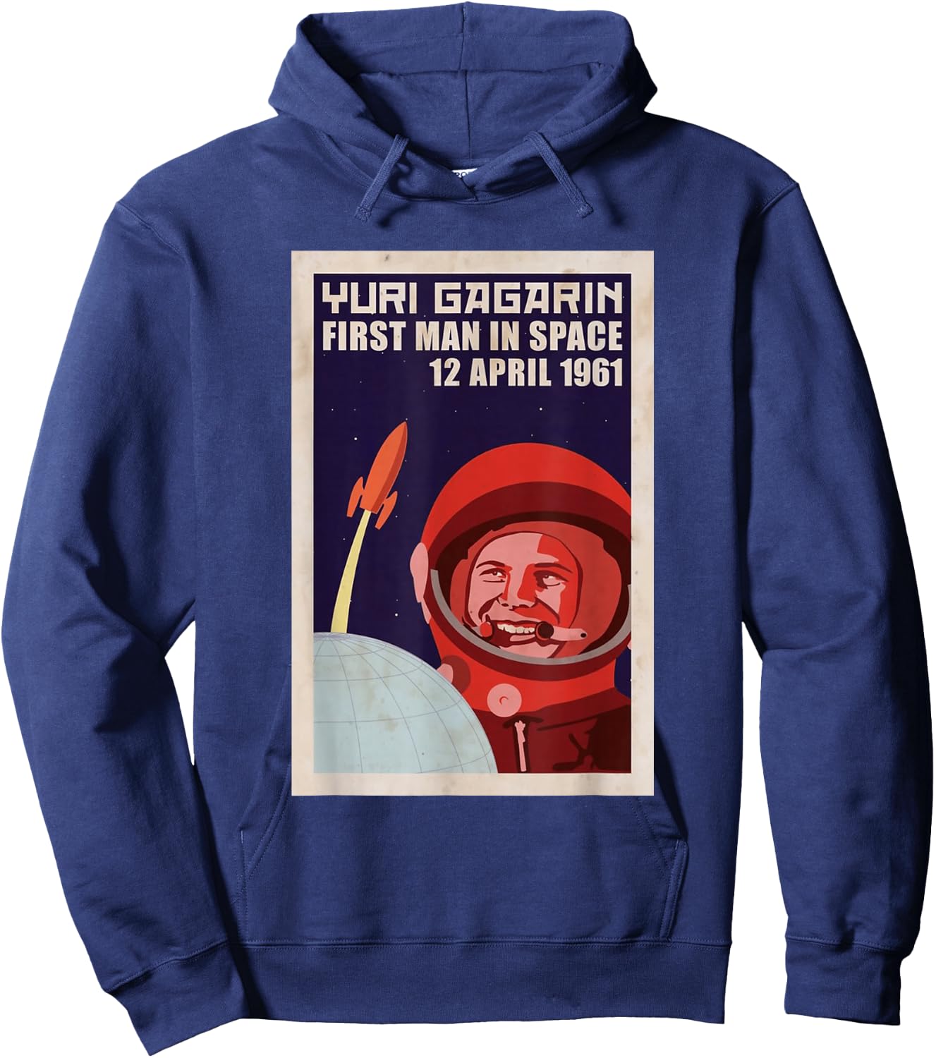 USSR CCCP Astronaut Yuri Gagarin Hoodie - Hoodie | Navy