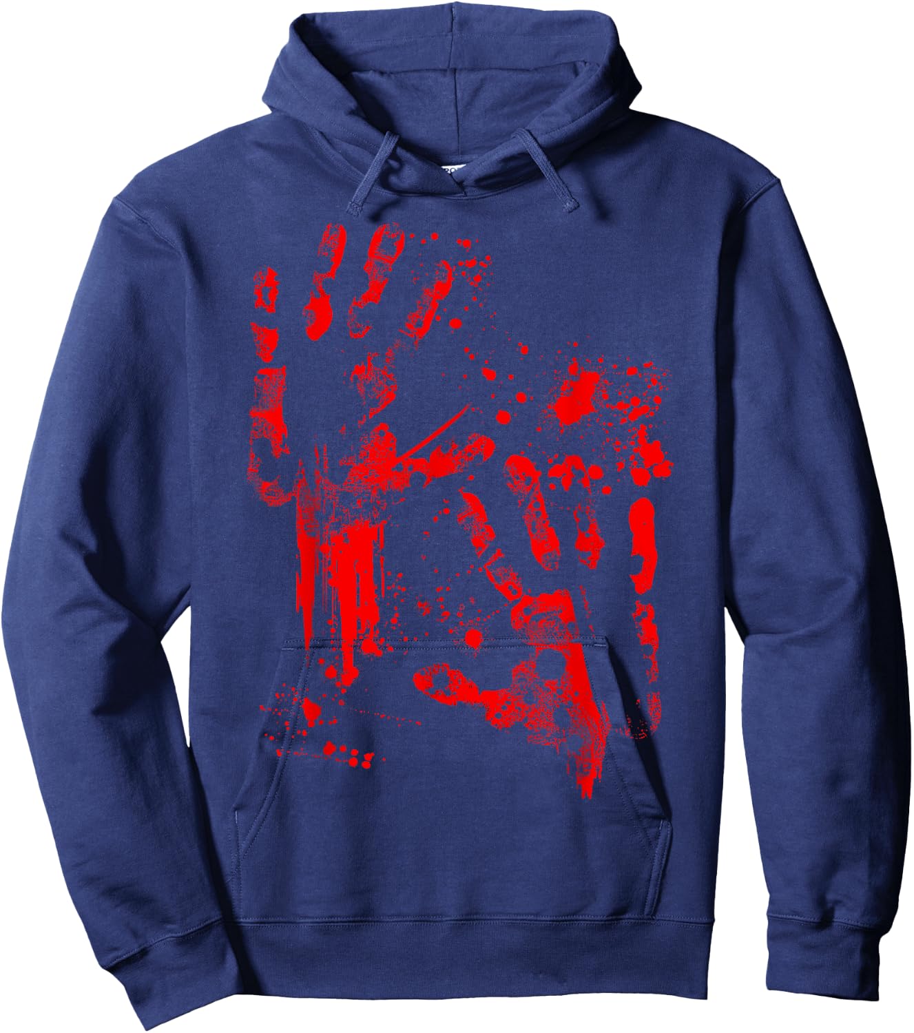 Bloody Halloween zombie attack blood Hoodie - Hoodie | Navy