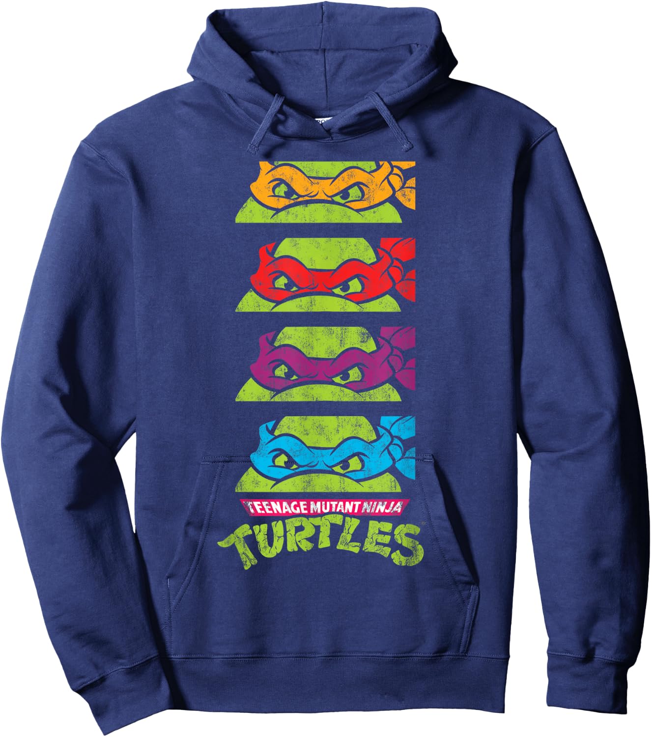 TMNT All Characters With Masks Hoodie - Hoodie | Navy
