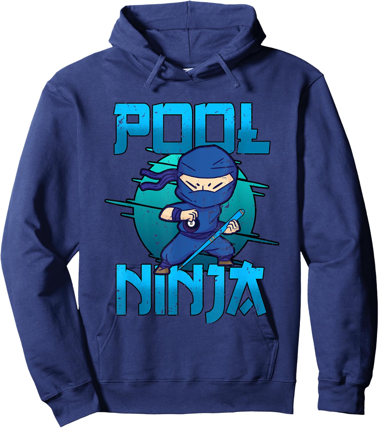 Pool Ninja Snooker Funny Billiard Players Hoodie - Hoodie | Navy