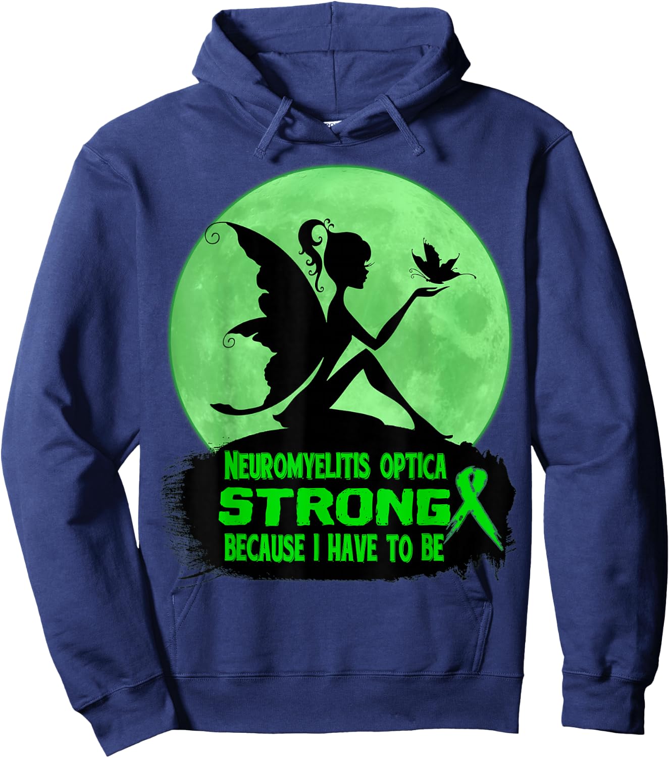 neuromyelitis optica Awareness Hoodie - Hoodie | Navy