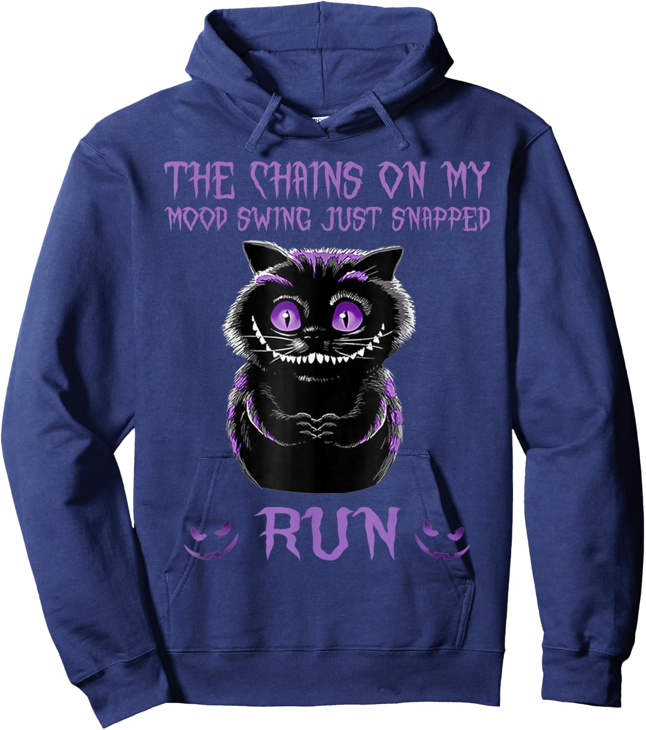 The Chains On My Mood Swing Just Snapped Run Hoodie - Hoodie | Navy