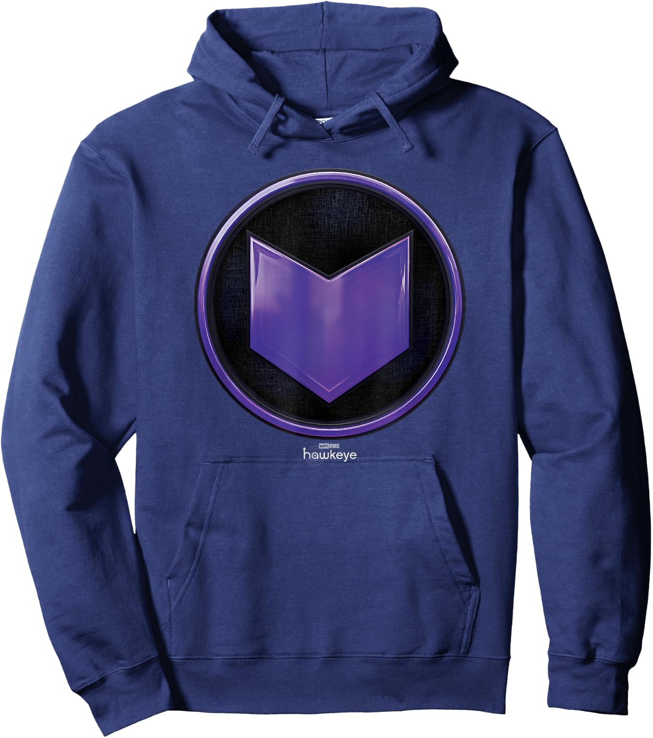 Marvel Hawkeye Arrow Badge Logo Hoodie - Hoodie | Navy