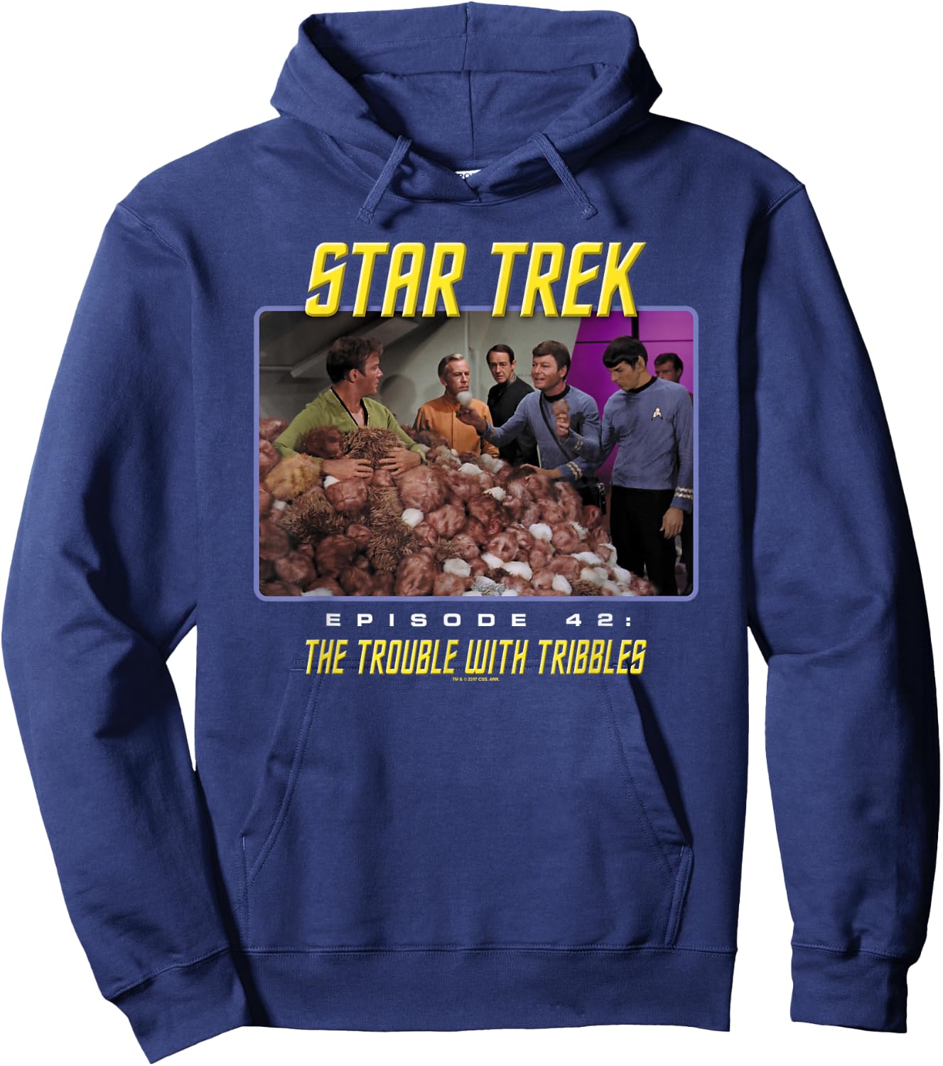 Star Trek The Trouble With Tribbles Hoodie - Hoodie | Navy